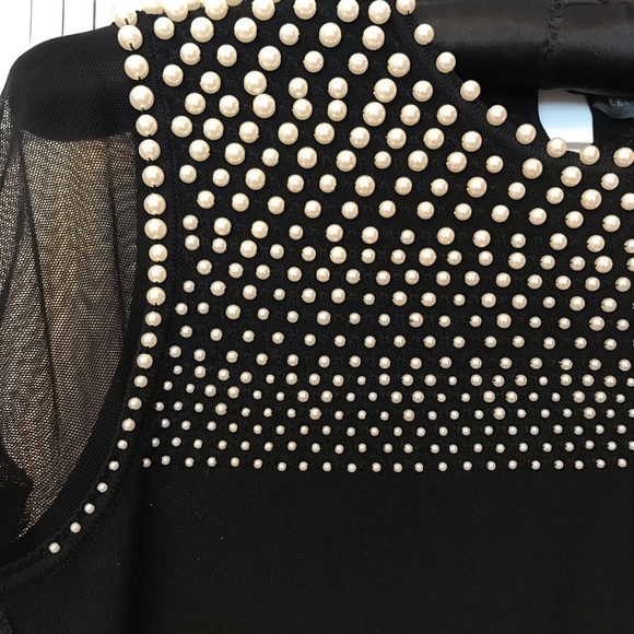 Evening top with faux pearls - Picture 6 of 9